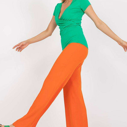 Elegant Parisian Envelope Neck Blouse Made In Europe - Très Elite