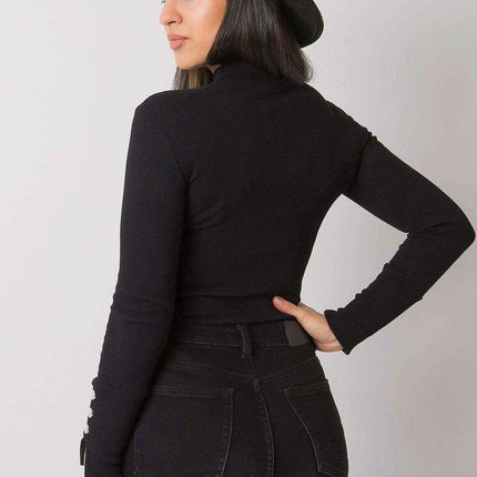 Elegant Parisian Ribbed Blouse Rue Paris Chic Europe - Très Elite