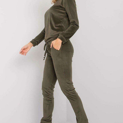 Elegant Parisian Velour Co Ordinate Set For Lounge Wear - Très Elite