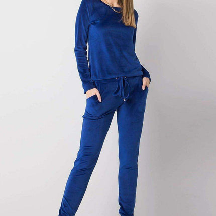 Elegant Parisian Velour Co Ordinate Set For Lounge Wear