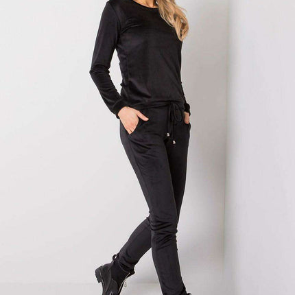 Elegant Parisian Velour Co Ordinate Set For Lounge Wear - Très Elite