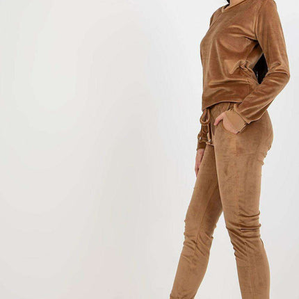 Elegant Parisian Velour Co Ordinate Set For Lounge Wear - Très Elite