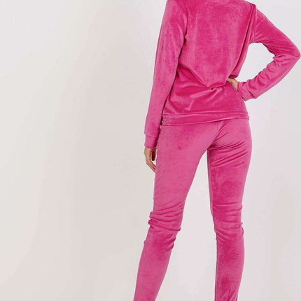 Elegant Parisian Velour Co Ordinate Set For Lounge Wear - Très Elite