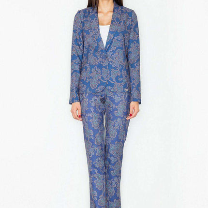 Elegant Patterned Blazer with Vibrant Style and Feminine Charm - Très Elite