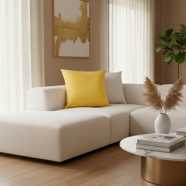 Elegant Peach Skin Throw Pillow Cover for Modern Home Styling