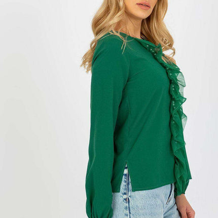 Elegant Pearl-Embellished Top - Très Elite