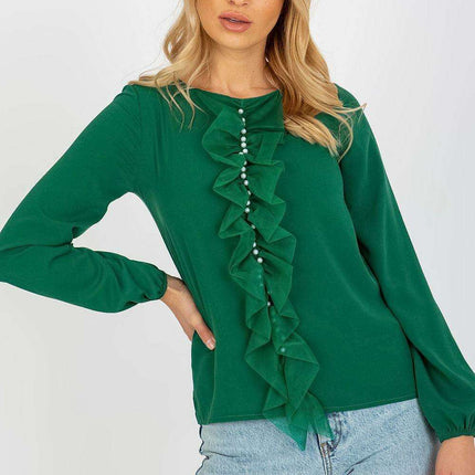 Elegant Pearl-Embellished Top - Très Elite