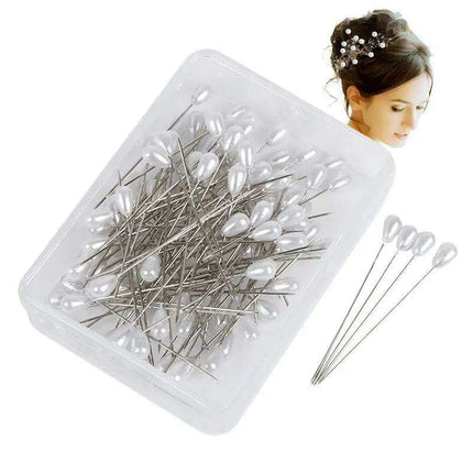 Elegant Pearl Head Sewing Pins Set - 100 Premium Pins for Crafting and Wedding Decor - Très Elite