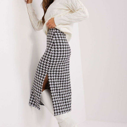 Elegant Peplum Knit Midi Skirt - Très Elite