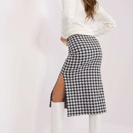 Elegant Peplum Knit Midi Skirt - Très Elite