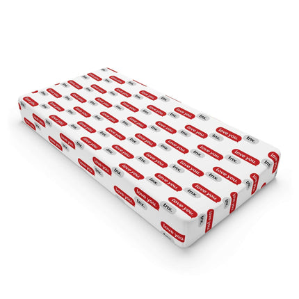 Elegant Personalized Valentine’s Day Baby Changing Pad Cover for Discerning Parents - Très Elite