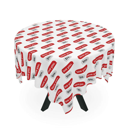 Elegant Personalized Valentine’s Day Square Table Cover - Très Elite