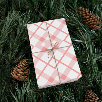 Elegant Pink Holiday Gift Wrap Set: Premium USA-Made Wrapping Paper for Stylish Presentations..