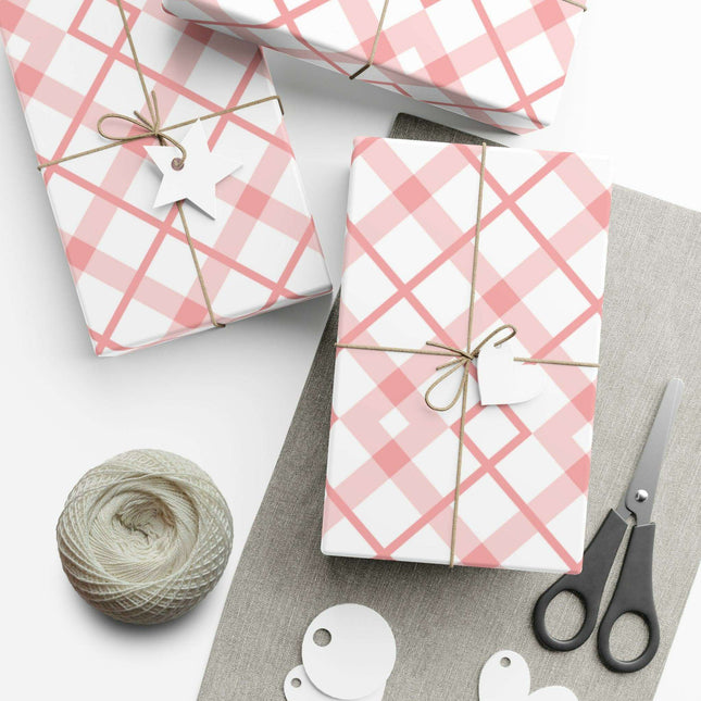 Elegant Pink Holiday Gift Wrap Set: Premium USA-Made Wrapping Paper for Stylish Presentations