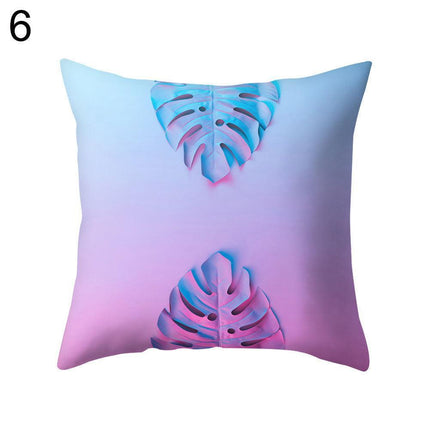 Elegant Pink Leaf Plant Decorative Pillow Cover - Chic Home Accent - Très Elite