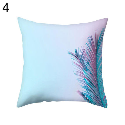 Elegant Pink Leaf Plant Decorative Pillow Cover - Chic Home Accent - Très Elite