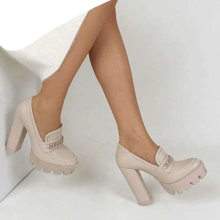 Elegant Pink and Green Leather High Heel Pumps: A Must-Have Fashion Statement for Women - Très Elite