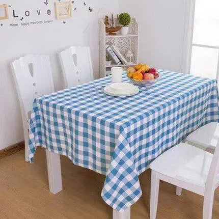 Elegant Plaid Polyester Table Cover - Transform Your Dining Table- Très Elite- Très Elite
