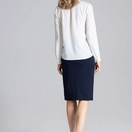 Elegant Pleated Long Sleeve Blouse with Relaxed Fit - Très Elite