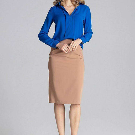 Elegant Pleated Long Sleeve Blouse with Relaxed Fit - Très Elite