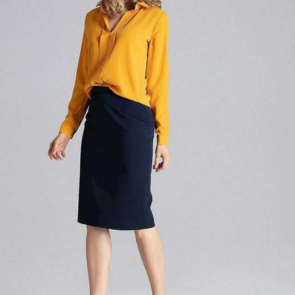 Elegant Pleated Long Sleeve Blouse with Relaxed Fit - Très Elite
