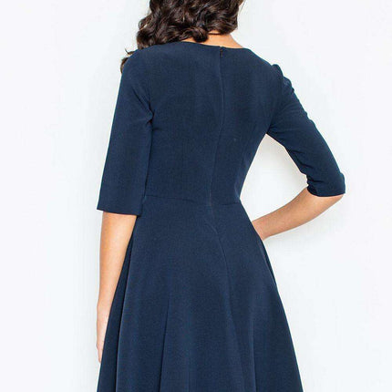 Elegant Pleated Midi Dress - Your Ultimate Choice for Any Occasion - Très Elite