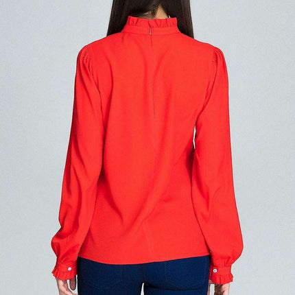 Elegant Pleated Sleeve Blouse - Timeless Style Collection - Très Elite