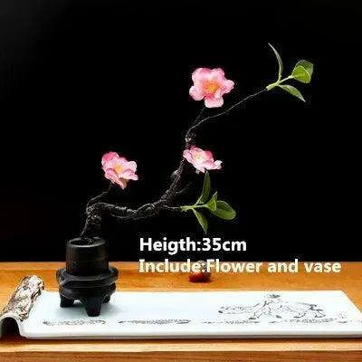 Elegant Plum Blossom Sushi and Sashimi Serving Set with Bento Mold - Très Elite