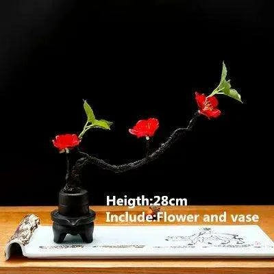 Elegant Plum Blossom Sushi and Sashimi Serving Set with Bento Mold - Très Elite