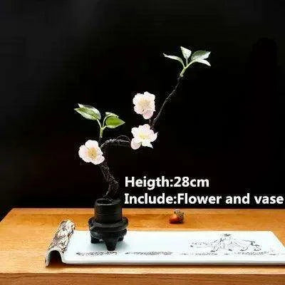 Elegant Plum Blossom Sushi and Sashimi Serving Set with Bento Mold - Très Elite