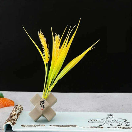 Elegant Plum Blossom Sushi and Sashimi Serving Set with Bento Mold - Très Elite