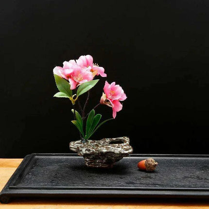 Elegant Plum Blossom Sushi and Sashimi Serving Set with Bento Mold - Très Elite