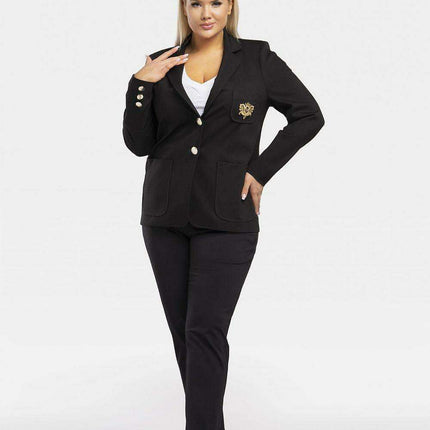 Elegant Plus Size Appliqué Blazer "Karko" - Très Elite