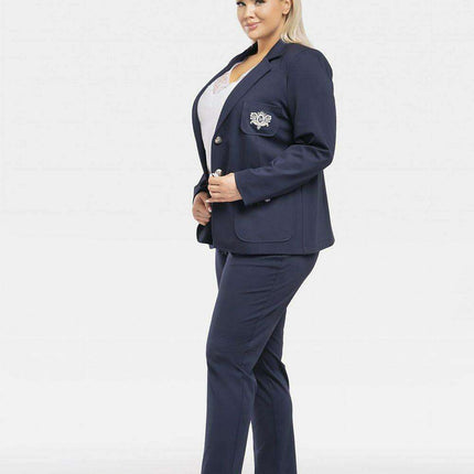 Elegant Plus Size Appliqué Blazer "Karko" - Très Elite