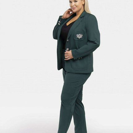 Elegant Plus Size Appliqué Blazer "Karko" - Très Elite