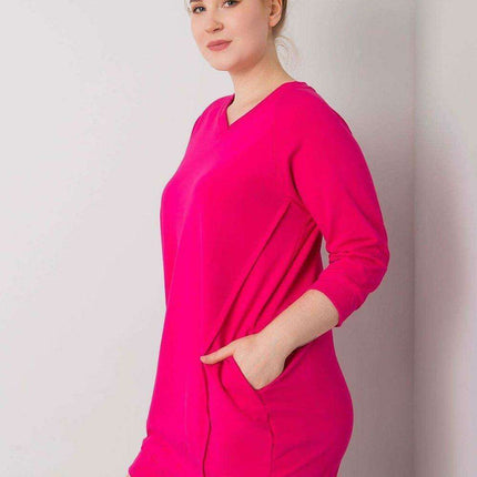 Elegant Plus Size Black Dress with Pocket Convenience - Très Elite