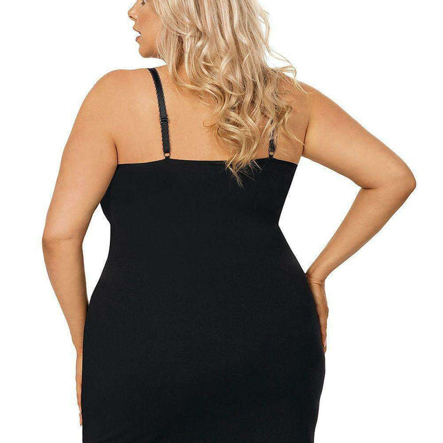 Elegant Plus Size Black Lace Nightdress - Sarah II Plus - Très Elite