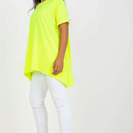 Elegant Plus Size Boat Neck Tunic with Asymmetrical Hem - Très Elite