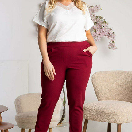 Elegant Plus Size Chic: Karko Curvy Trousers - Très Elite