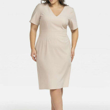 Elegant Plus Size Curvy Pencil Dress - Karko - Très Elite