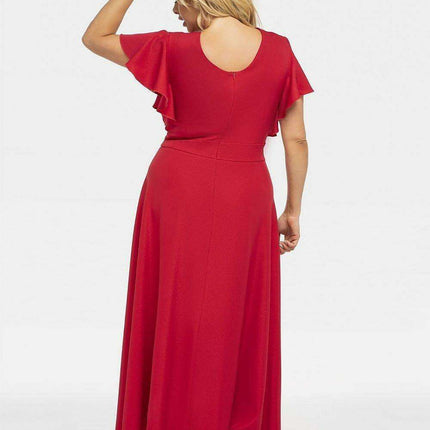 Elegant Plus Size Flared Maxi Dress - Aksena Collection - Très Elite