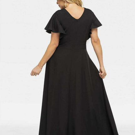Elegant Plus Size Flared Maxi Dress - Aksena Collection - Très Elite