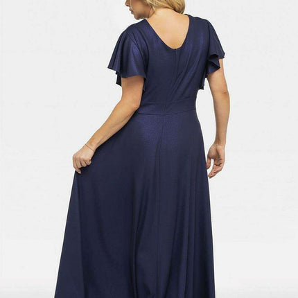 Elegant Plus Size Flared Maxi Dress - Aksena Collection - Très Elite