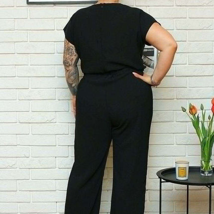 Elegant Plus Size Jumpsuit: Olka One-Piece Ensemble - Chic Plus Size Jumpsuit: The Ultimate Wardrobe Essential - Très Elite