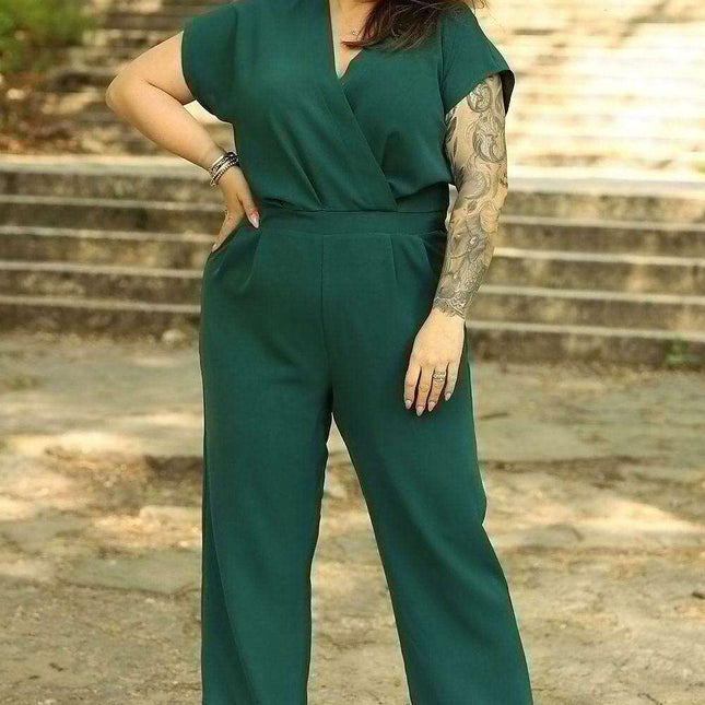 Elegant Plus Size Jumpsuit: Olka One-Piece Ensemble - Chic Plus Size Jumpsuit: The Ultimate Wardrobe Essential