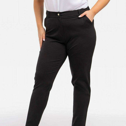 Elegant Plus Size Knit Trousers - Karko Collection