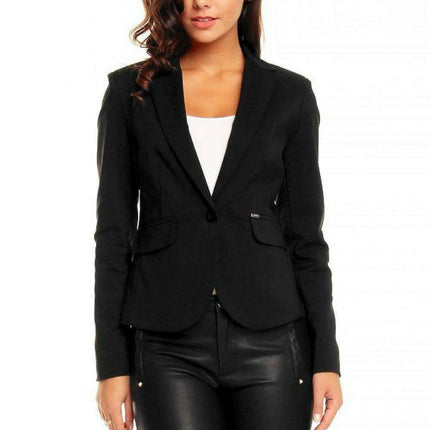 Elegant Pointed Collar Blazer