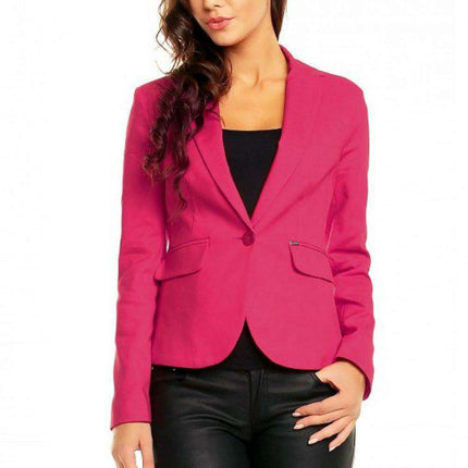 Elegant Pointed Collar Blazer