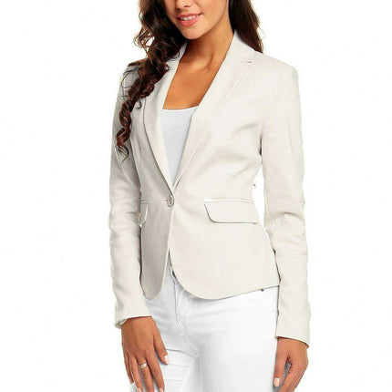 Elegant Pointed Collar Blazer - Très Elite