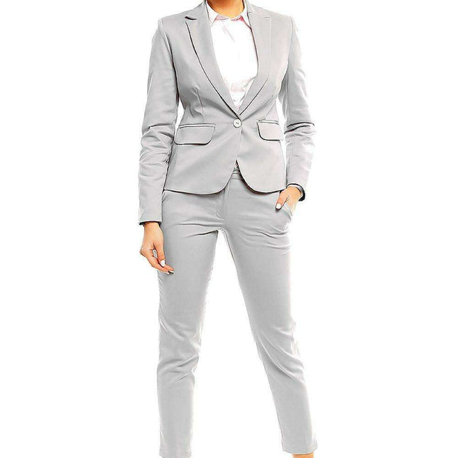 Elegant Pointed Collar Blazer